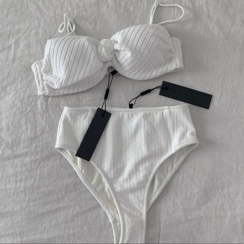 Triangl white bikini